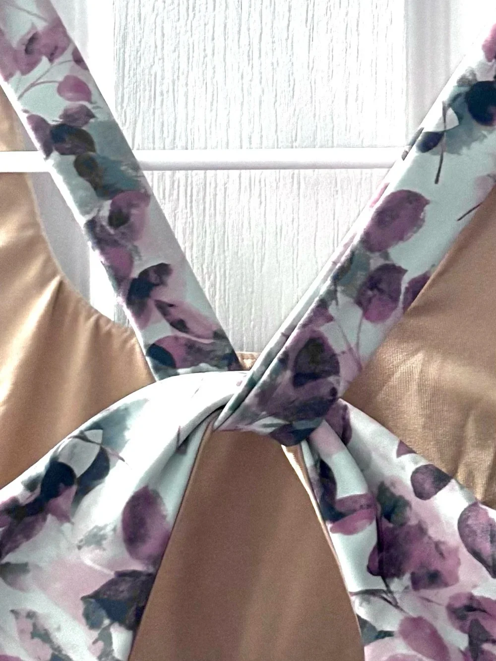 OLD NAVY ACTIVE POWERSOFT GIRLS MAUVE FLORAL SPORTS BRA XL (14–16)